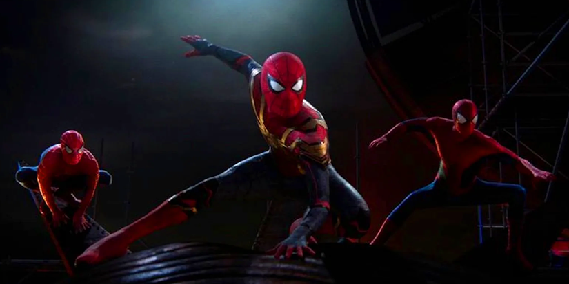 three spider-men in no way home
