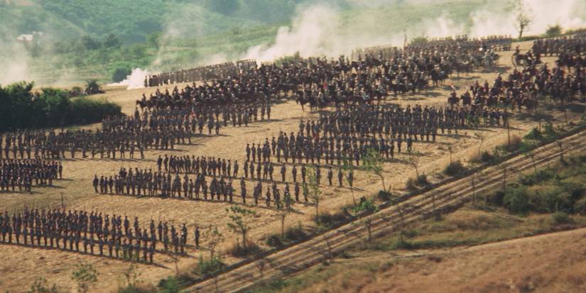 The Battle of Waterloo from the 1970 film, Waterloo.