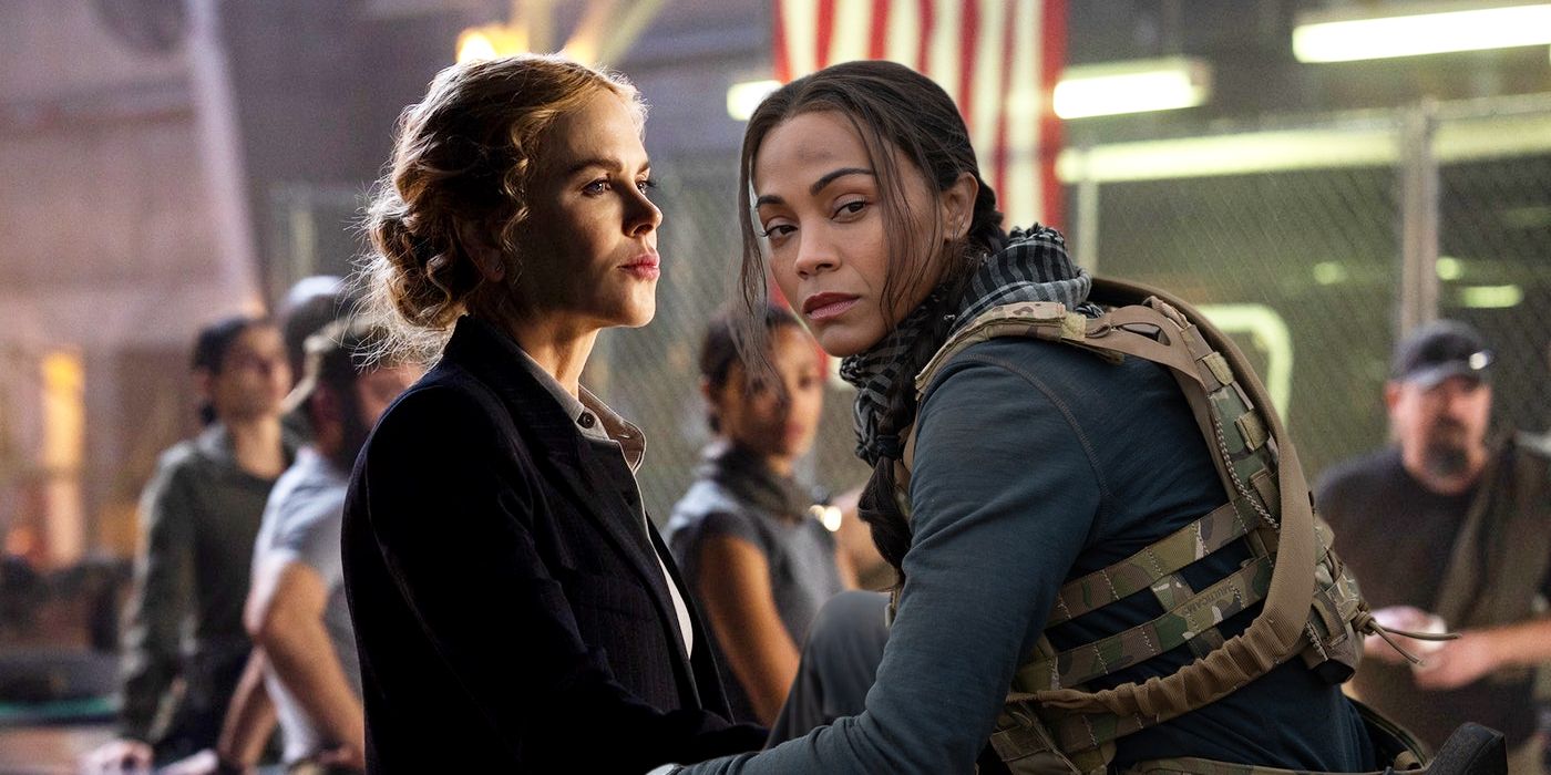 Lioness Images: Nicole Kidman & Zoe Saldana Are On Frontlines In  Yellowstone Creator's New Show
