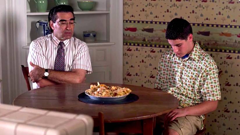 Jason Biggs e Eugene Levy em American Pie