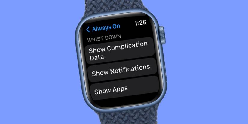 Apple Watch Series 5 Always On Display settings