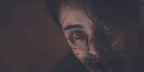 Bridget in Evil Dead Rise Cheese Grater Scene