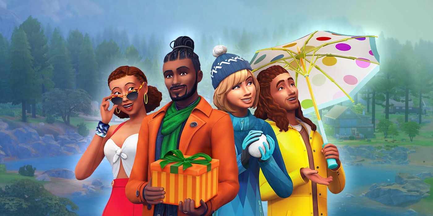 Changing the weather with cheats in the Sims 4