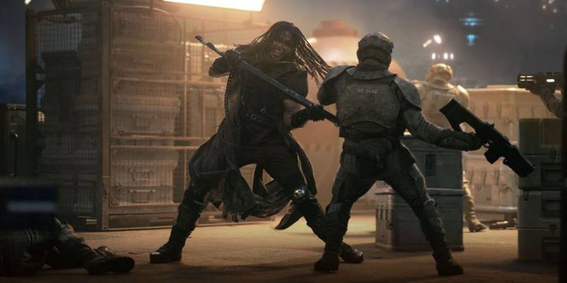 Darrian Bloodaxe в бою в Rebel Moon