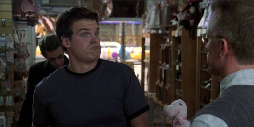 David Harbour in the SVU episode Dolls looking surprised