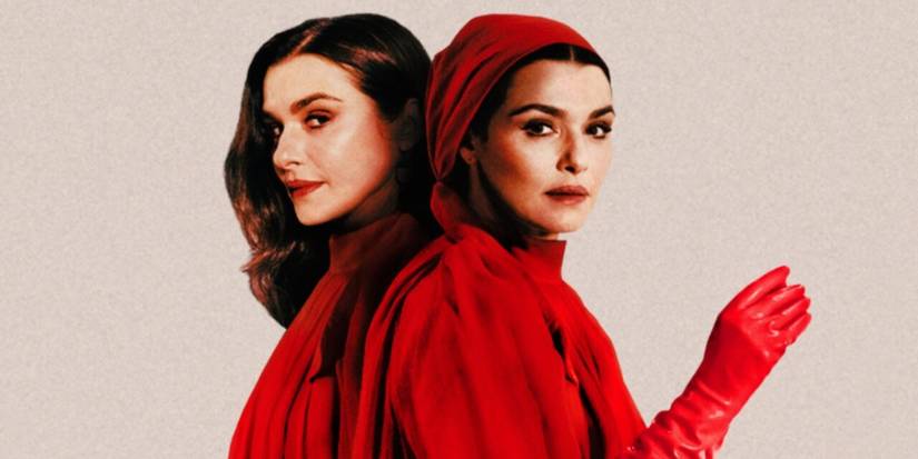 The Mantle twins pose back to back in a promo image for Dead Ringers