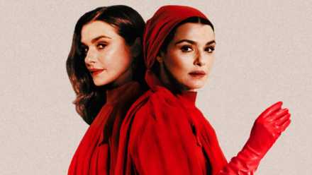 The Mantle twins pose back to back in a promo image for Dead Ringers