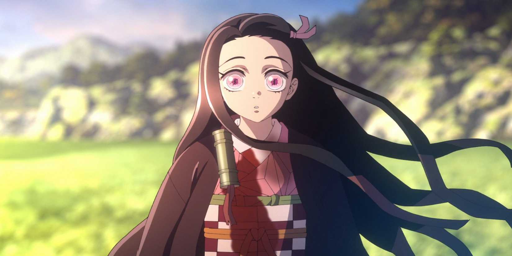 Nezuko standing in the sun