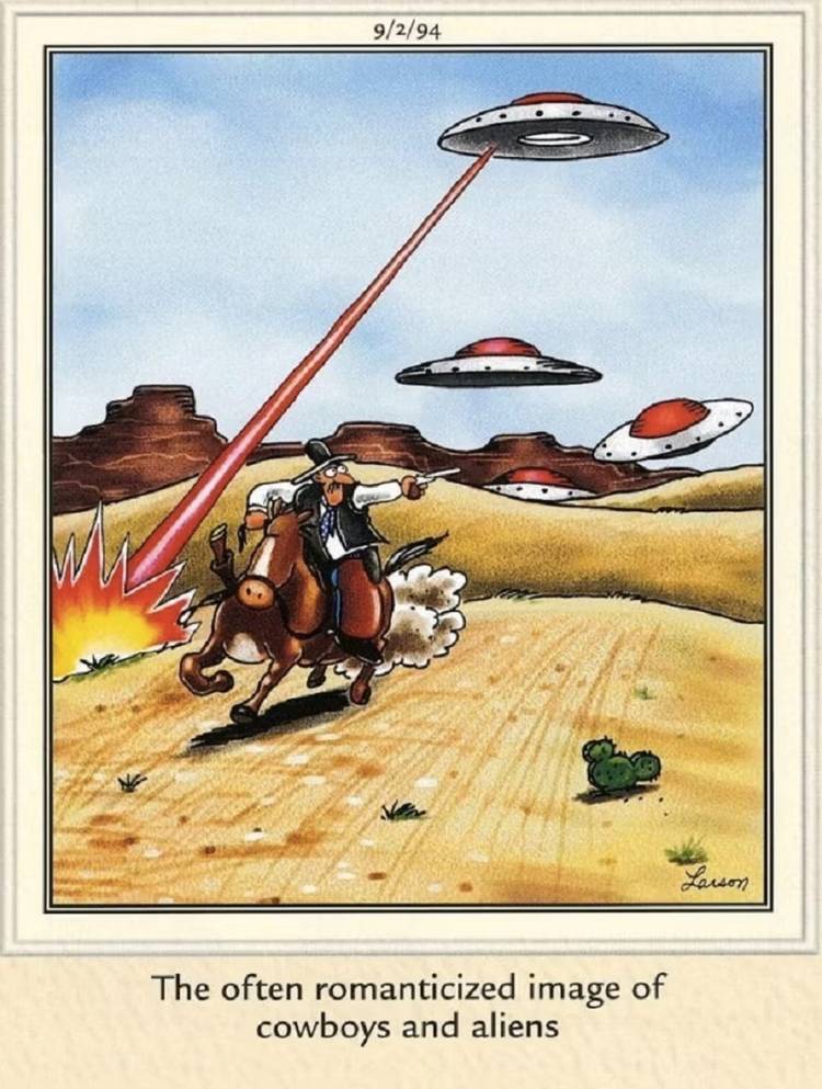 Far Side Cowboys and Aliens