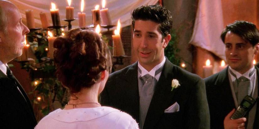 Ross e Emily em seu casamento em Friends