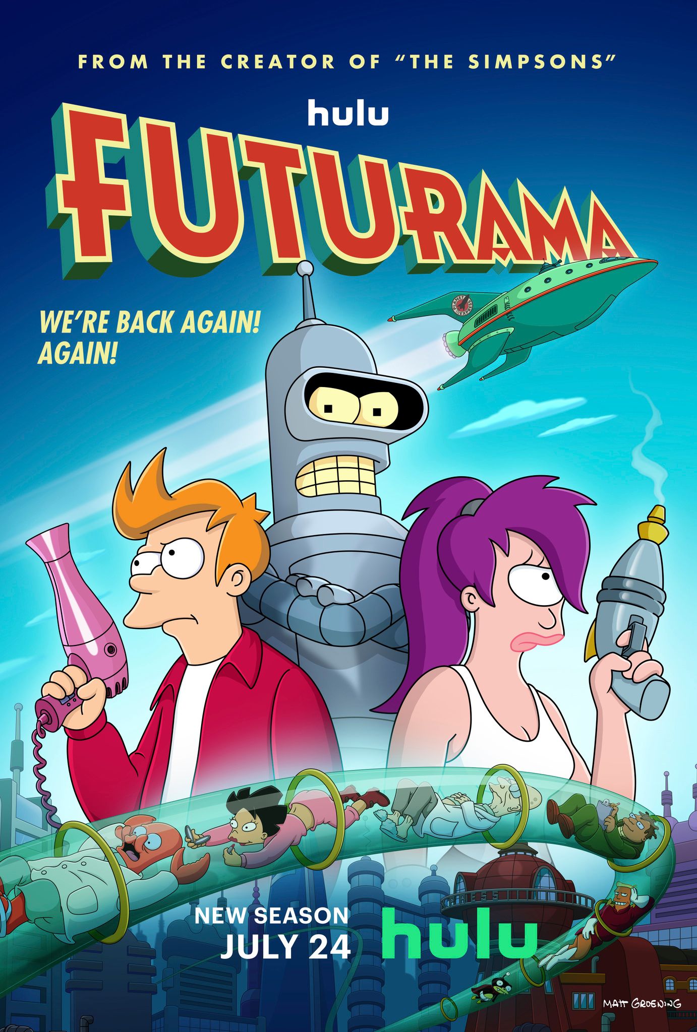 Live Action Futurama Concept Trailer Starring Ryan Reynolds Chris Hemsworth Released In Follow Up To Adam Sandler Simpsons Video