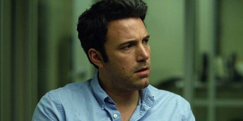 Ben Affleck as Nick looking concerned in Gone Girl