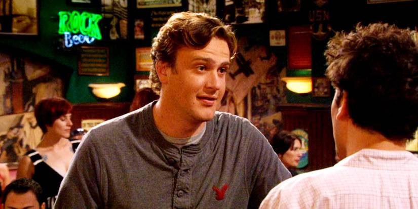 Jason Segel as Marshall Eriksen talking to Ted at the bar in How I Met Your Mother Season 4 Episode 1.