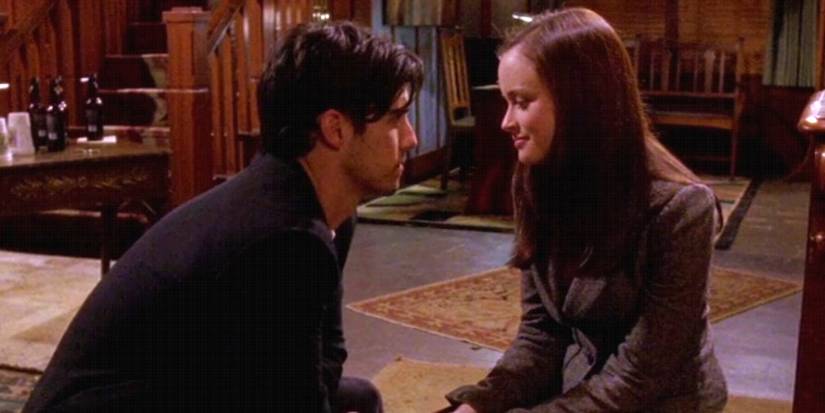 Jess and Rory Sitting Together on Gilmore Girls