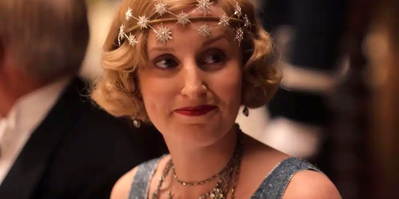 Lady Edith dressed up in Downton Abbey: A New Era