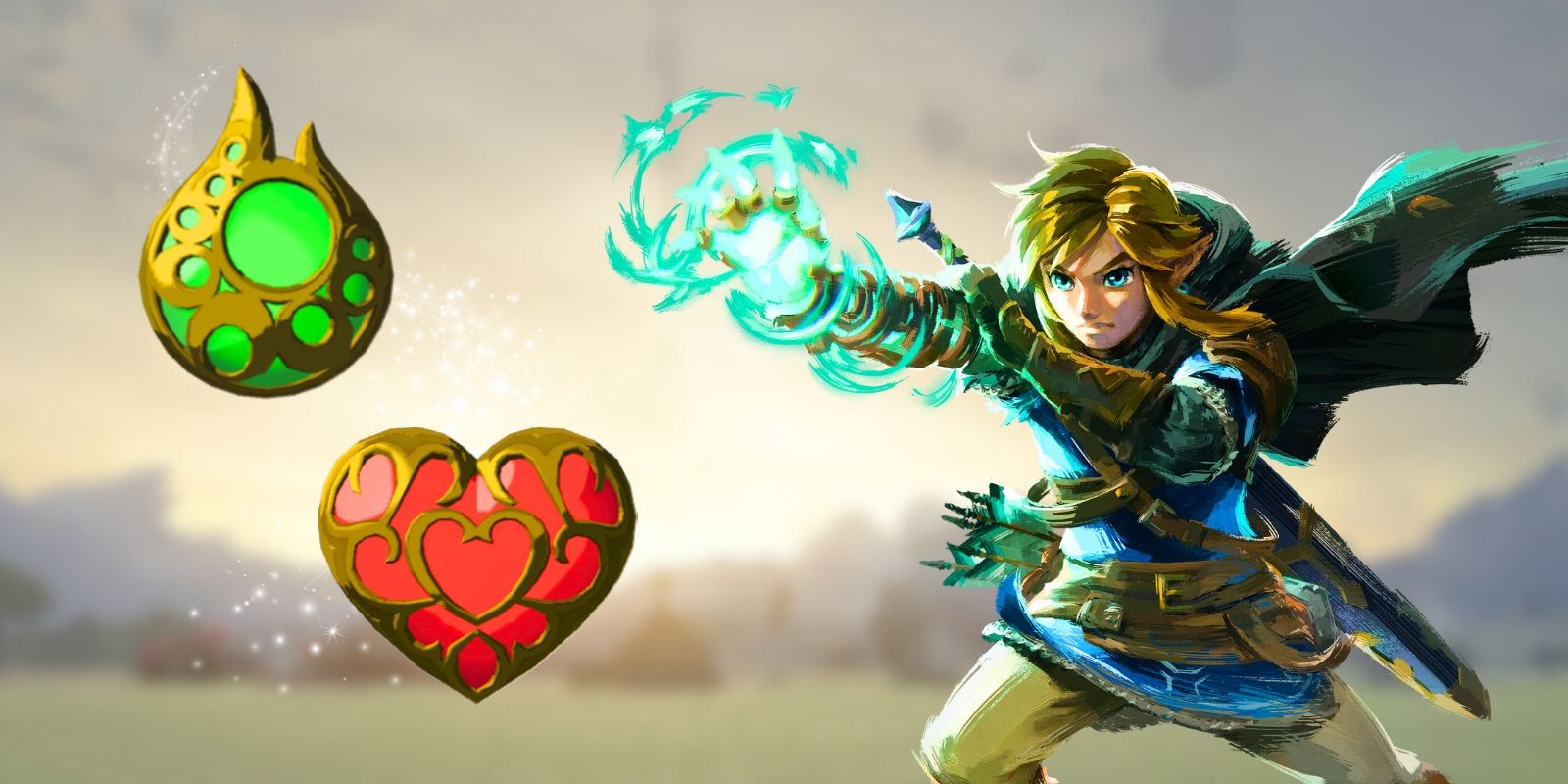 Conexión con el tanque estable y el contenedor de corazón de Zelda TOTK