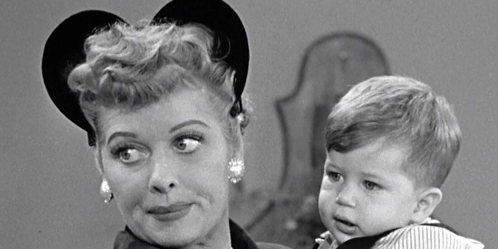 Lucille Ball As Lucy & Little Ricky In I Love Lucy