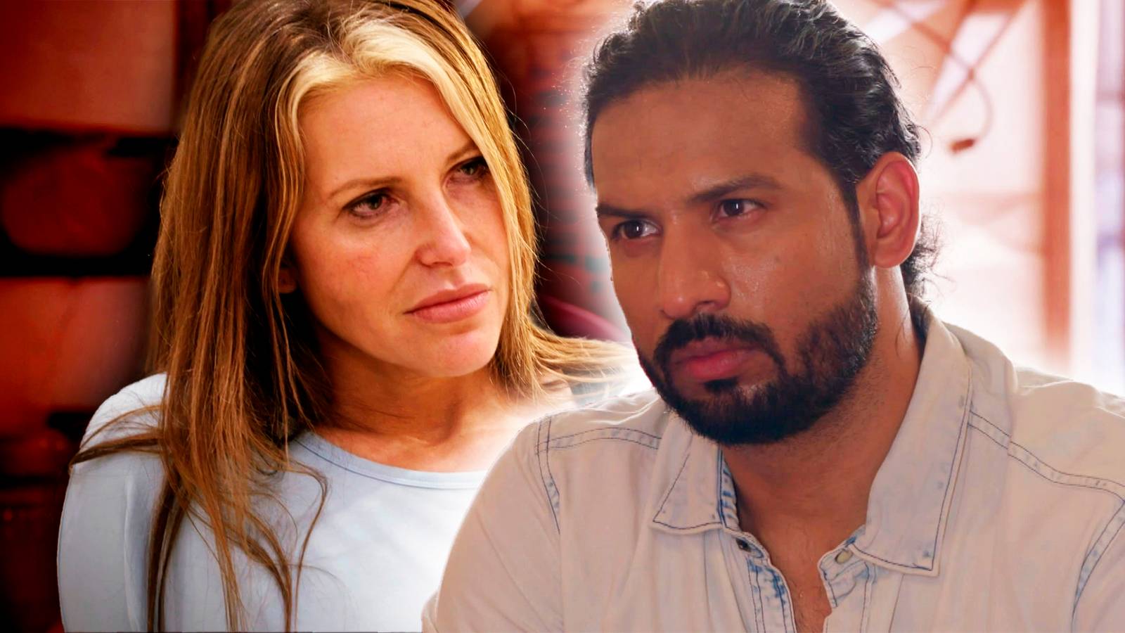 90 Day Fiance Jen Boecher Rishi Singh looking intense