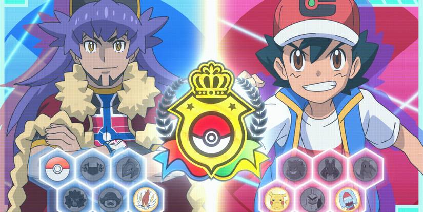 Pokemon: Scoreboard for Ash and Leon's match in the Masters Eight.