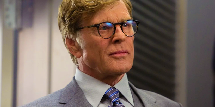 robert redford as alexander pierce looking offscreen in captain america the winter soldier