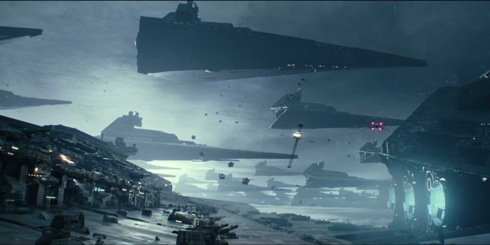 The Sith Eternal fleet at Exegol