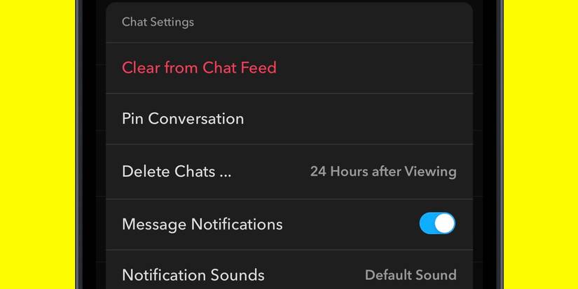 Snapchat message notifications for specific user