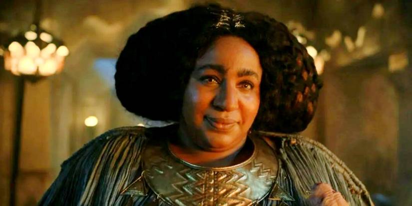 Sophia Nomvete as Disa smiling in Lord of the Rings: The Rings of Power