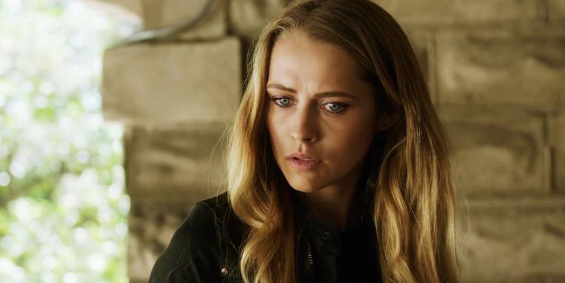 God of War TV Series Casts Ryan Hurst as Kratos, Callum Vinson as Atreus and More 1 Teresa Palmer looking sideways in Lights Out