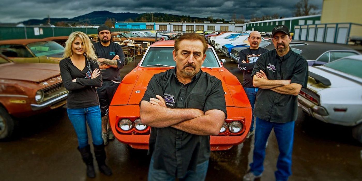 The cast of the vehicle restoration series Graveyard Carz