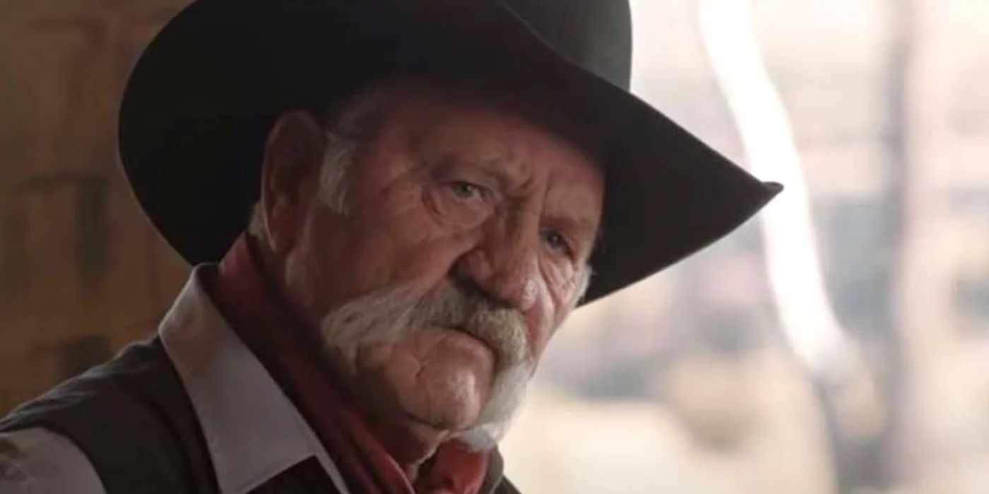 Wade Morrow looking concerned in Yellowstone.