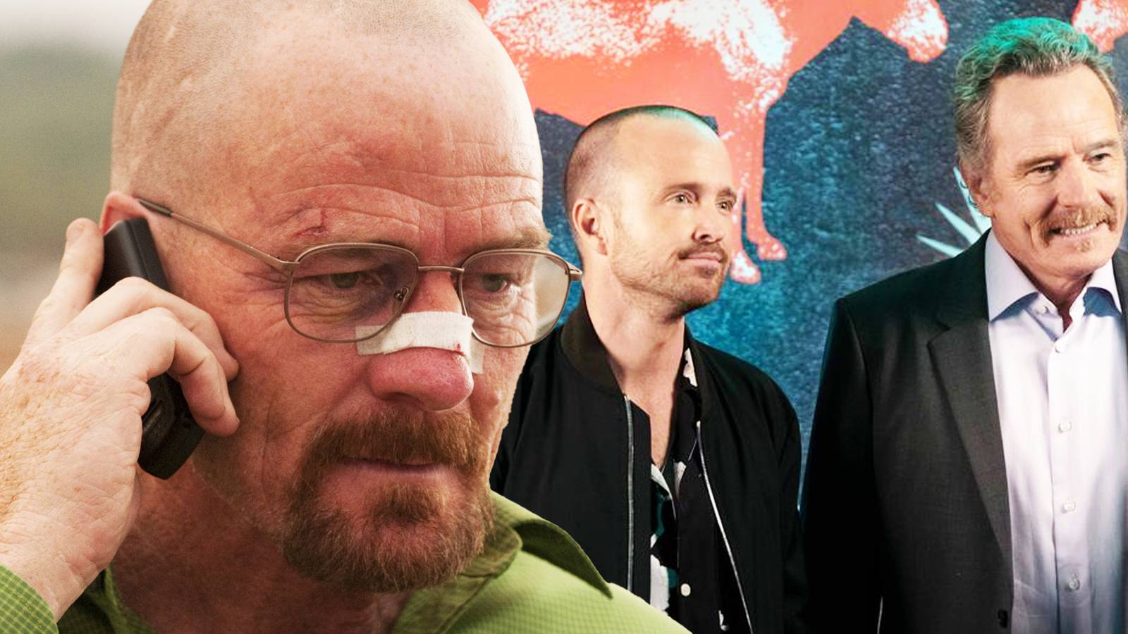 Aaron Paul \u0026 Bryan Cranston's Surprise Reunion Makes 1 Massive Breaking Bad  Change, image size:1600x900
