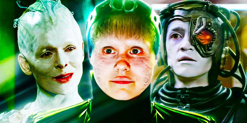 The Borg Queen, Agnes Jurati's Borg Queen, and Hugh from Star Trek. 