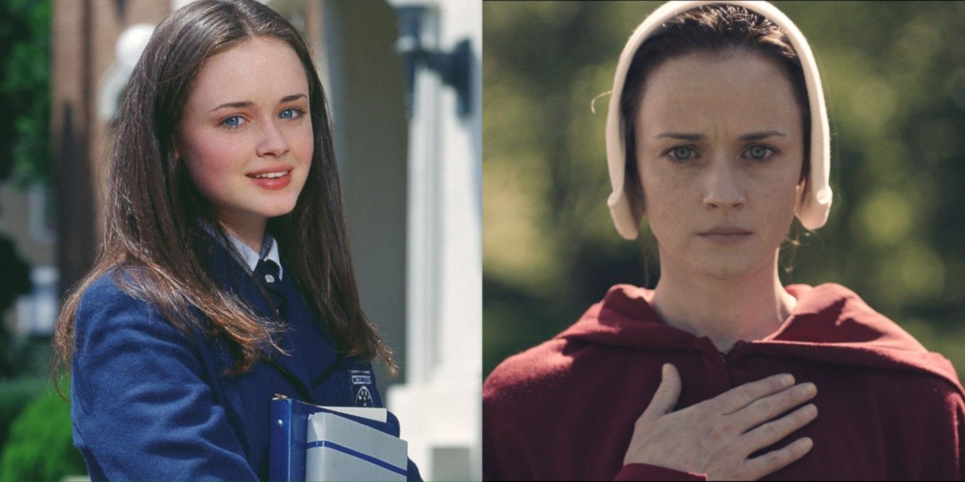 Alexis Bledel as Rory Gilmore and Ofglen.