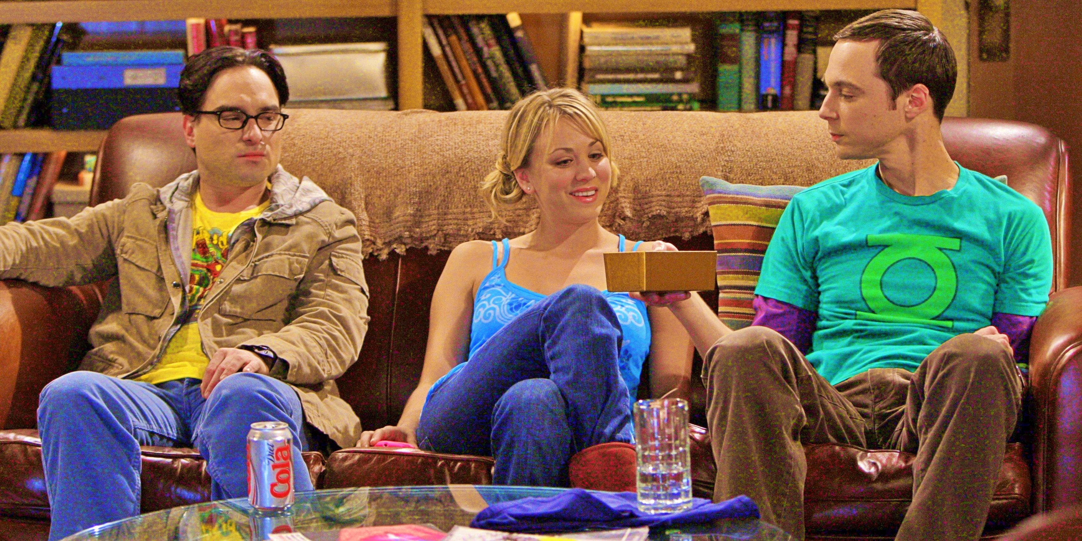 Big Bang Theory's Leonard, Penny, and Sheldon