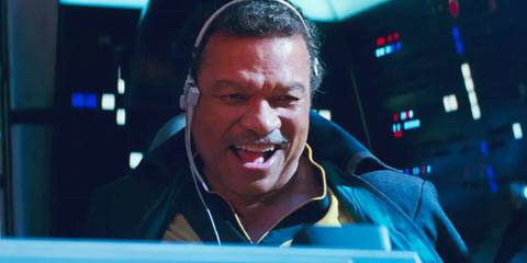 Billy Dee Williams as Lando in Star Wars Rise of Skywalker