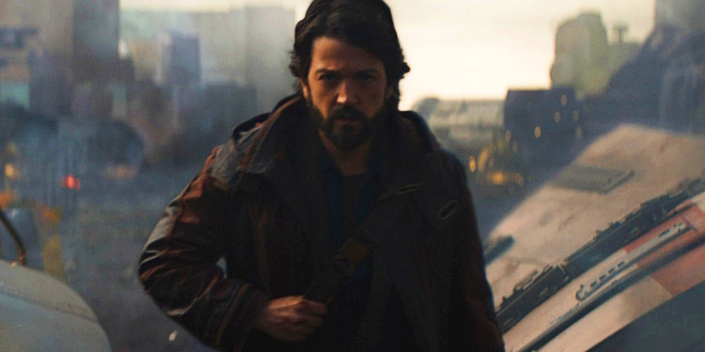 Cassian Andor in Andor episode 2 walking and looking ahead seriously