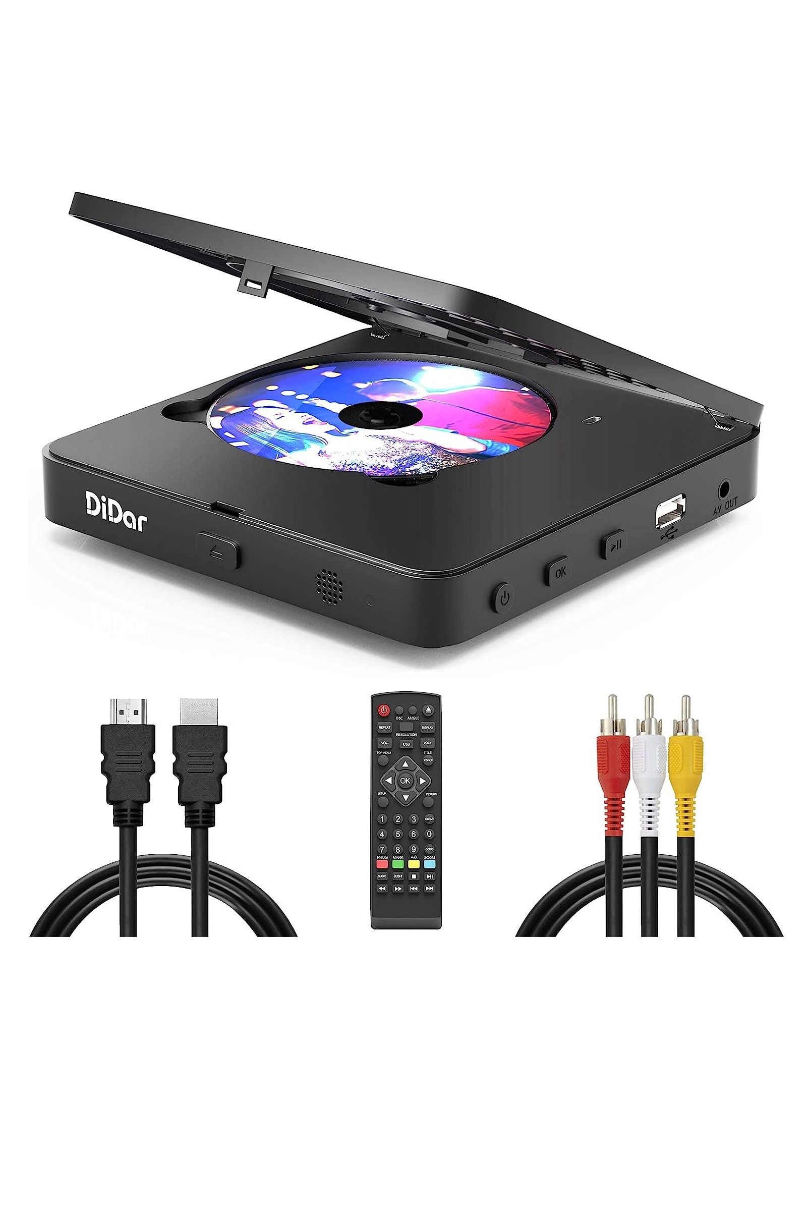 美品⭐️DiDar ディスクプレイヤー　ブルーレイ Amazon.com: Didar Blu Ray DVD 播放機,超迷你1080P 藍光光碟
