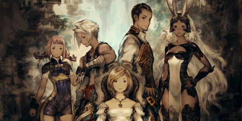 Final Fantasy 12's characters posing in the official cover art for The Zodiac Age.