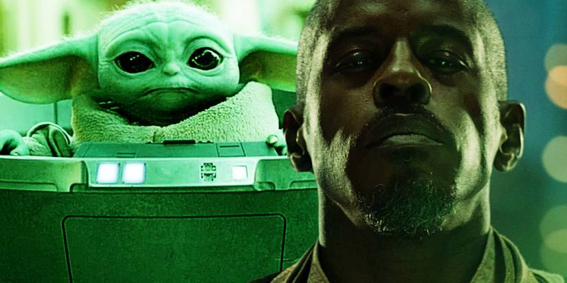 Grogu e Kelleran Beq em The Mandalorian