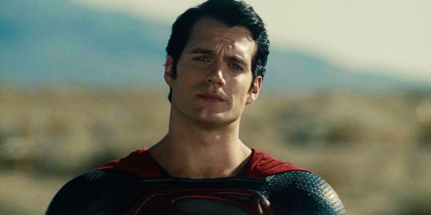 Henry Cavill looks intrigued as Superman in Man of Steel 2013