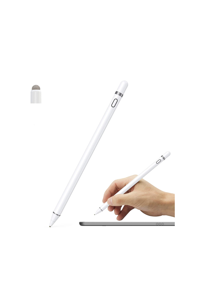 Universal Passive Stylus Pen Capacitive Pen Sensitive Touch Smooth Writing  Compatible with Android iOS Systems White 
