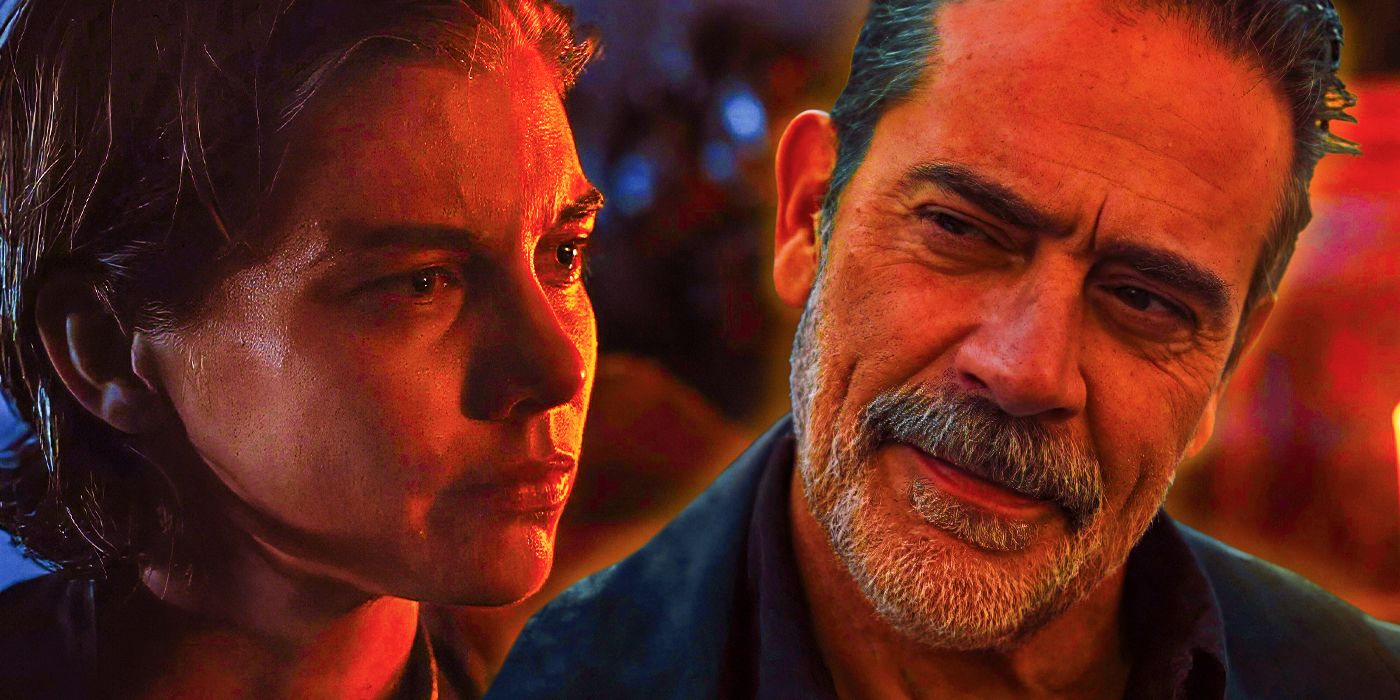 Jeffrey Dean Morgan as Negan and Lauren Cohan as Maggie in Walking Dead Dead City