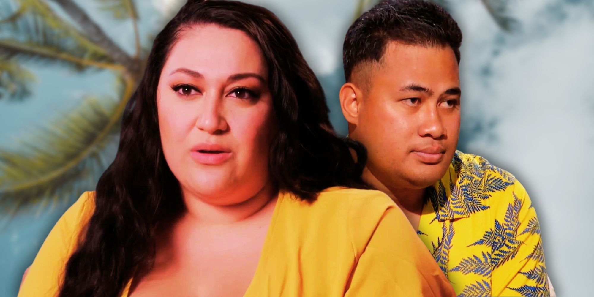 Kalani e Asuelu de 90 Day Fiance vestindo amarelo