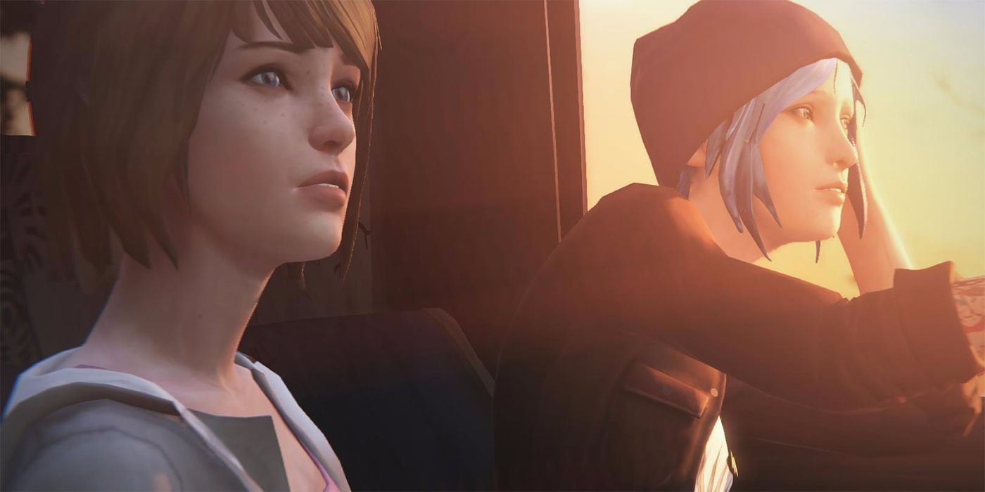 Personaggi Chloe e Max in un'auto.