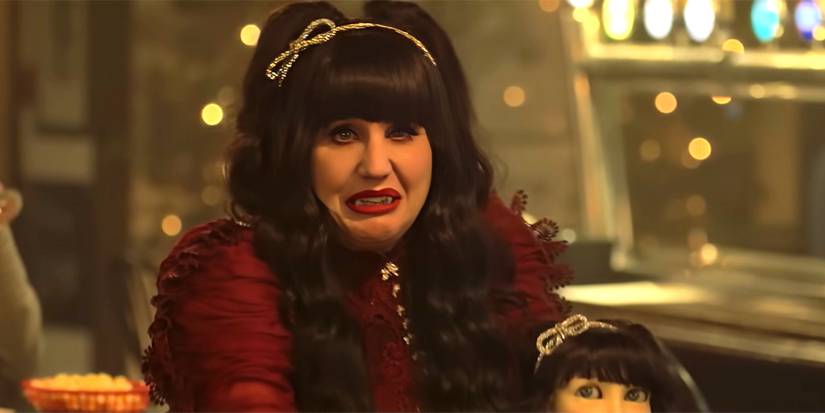 open lace back dress What We Do in the Shadows Nadja Cardboard Cutout Standee