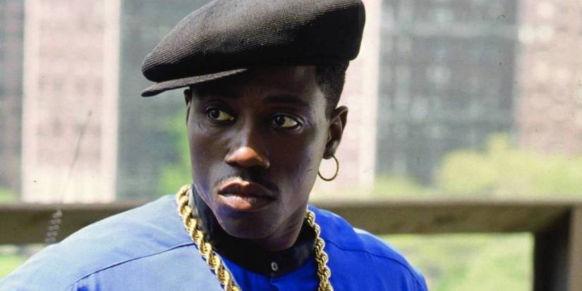 Nino (Wesley Snipes) looking back in New Jack City.