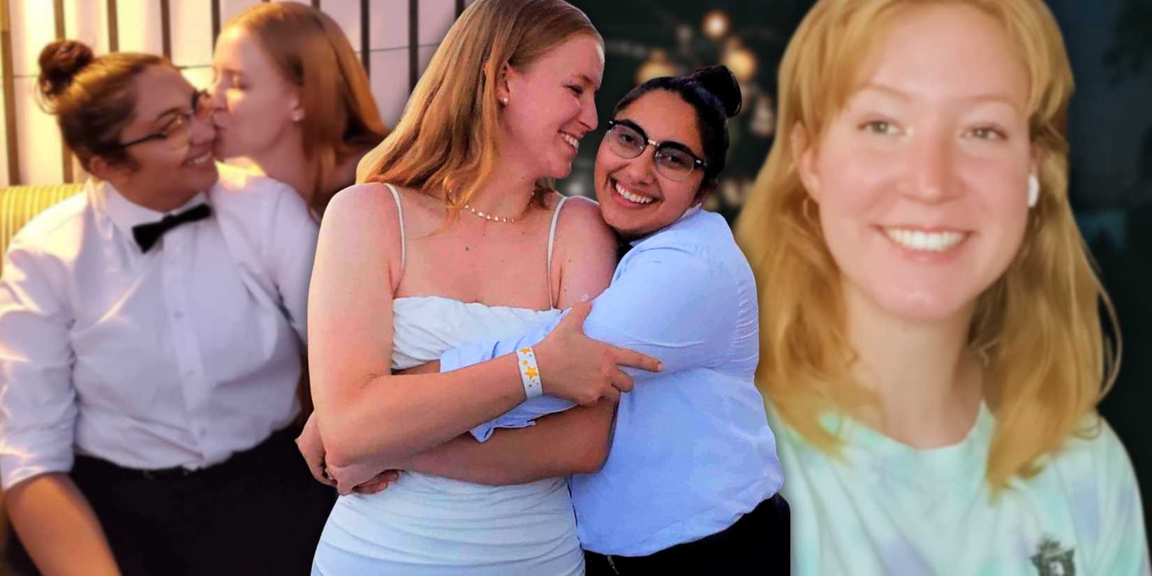 Монтаж "Семейные жены": Гвендлин Браун и Беатрис Квайроз с разными выражениями лица