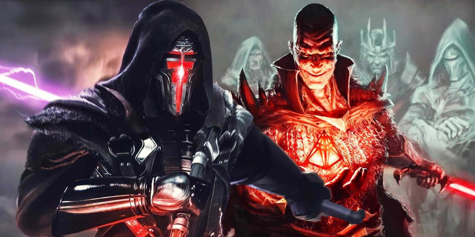 Star Wars Darth Revan and Darth Bane in Canon/Legends