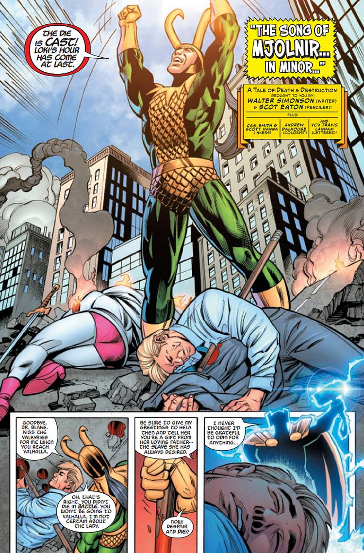 Loki Kills Thor Using His Greatest Weakness - And Takes Mjolnir