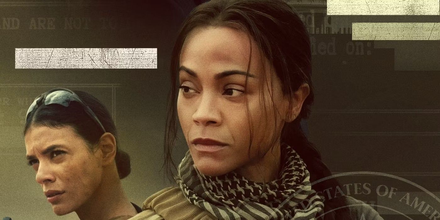 Zoe Saldana and Laysla De Oliveira in Special Ops Lioness